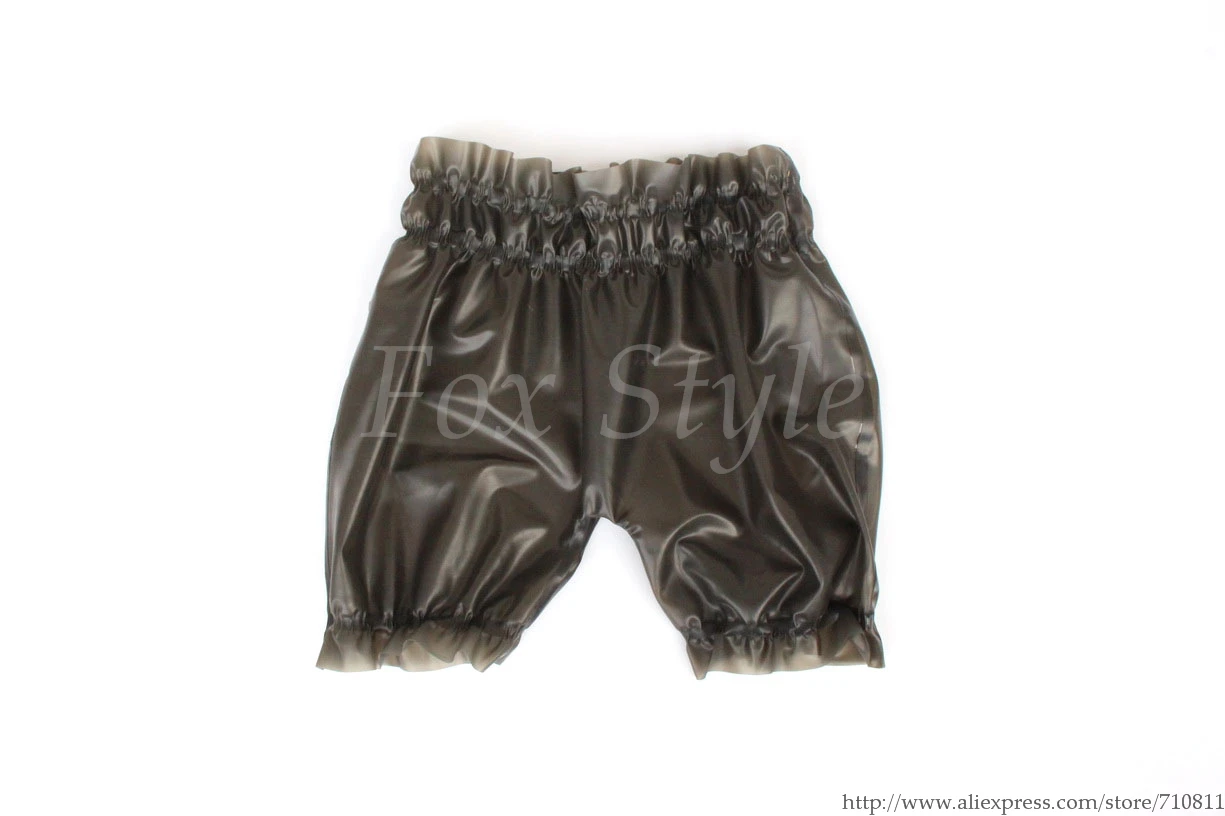Мужские трусы боксеры белые латексные шорты сексуальное нижнее белье реальные