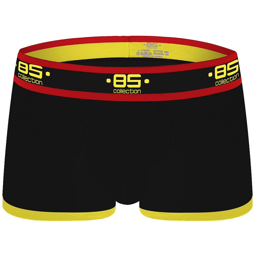 BS Boxer Мужское нижнее белье однотонное мужское хлопковое боксеры мужские трусы