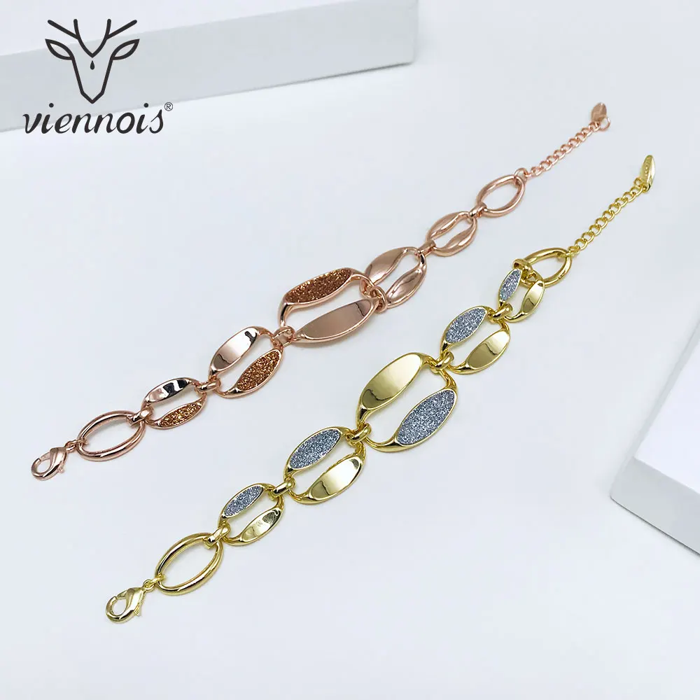 Viennois Bracelet &amp Bangles For Women Rose Gold/ Gold Color Chain Shining Polishing Wedding Jewelry 2020 | Украшения и