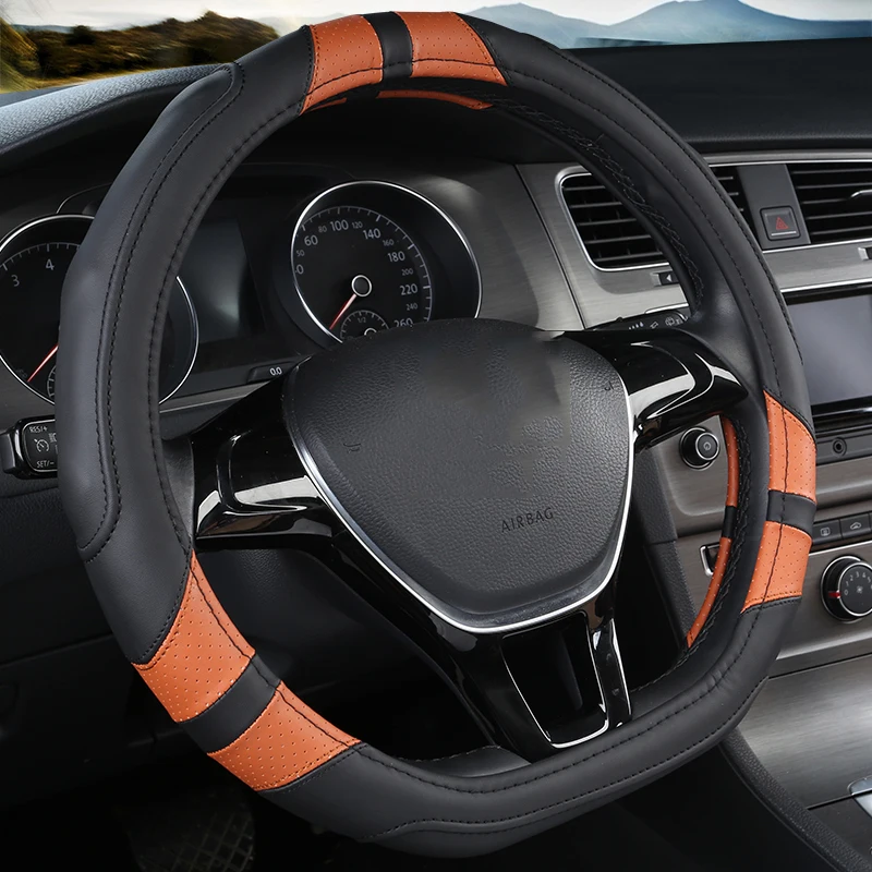 Бесплатная доставка O и D форма кожа Универсальный fit Руль Обложка для bmw