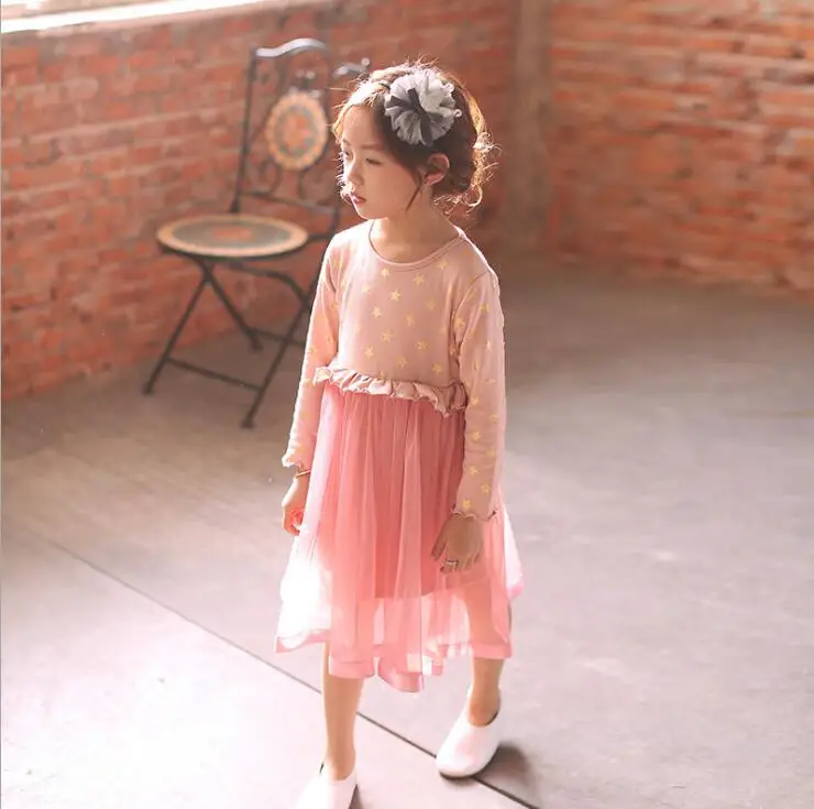 2017 Китай Ветер осень внешней торговли детское платье из платья для девочек