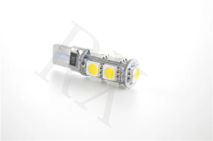 2шт 4300K Canbus без Ошибок T10 W5W 5050 9SMD SMD СВЕТОДИОДНЫЙ высокомощный автомобильный клиновидный фонарь для парковки лампа DC 12V