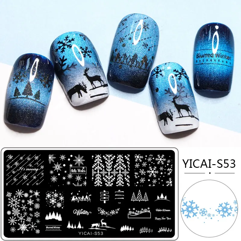 

1pc Nail Art Stamp Stamping Image Plate Chinese Ancient Style Series crane pavilion pattern Nail Template Manicure Stencil Tool