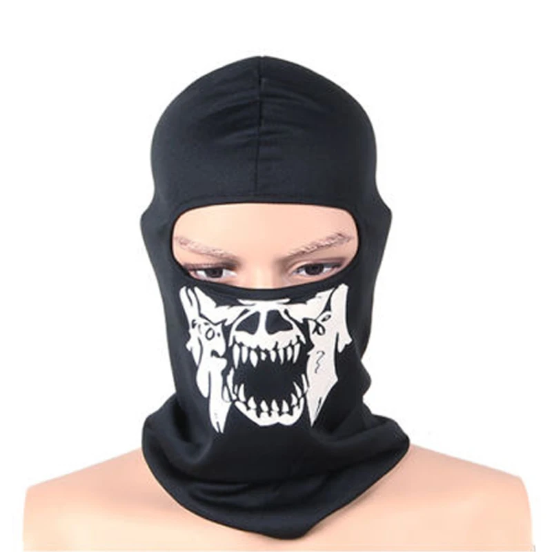 Балаклава мотоциклетный лыжный спортивный шлем снуд Байкер Велоспорт Призрак