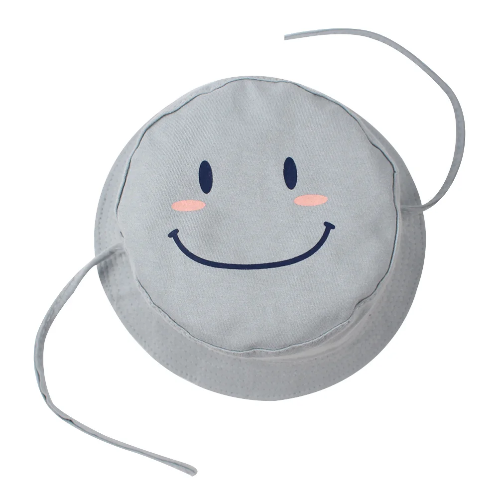 Модная детская Панама со смайликом 2 боковых шляпы для маленьких девочек кепка