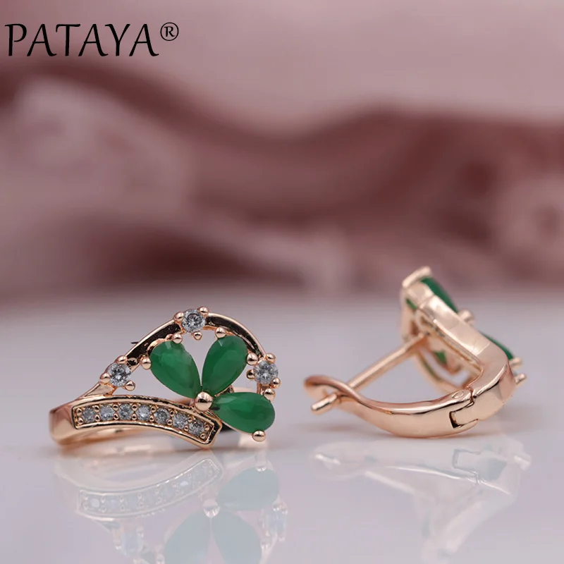 Женские серьги подвески из розового золота 585 пробы с фианитами|zircon dangle earrings|dangle