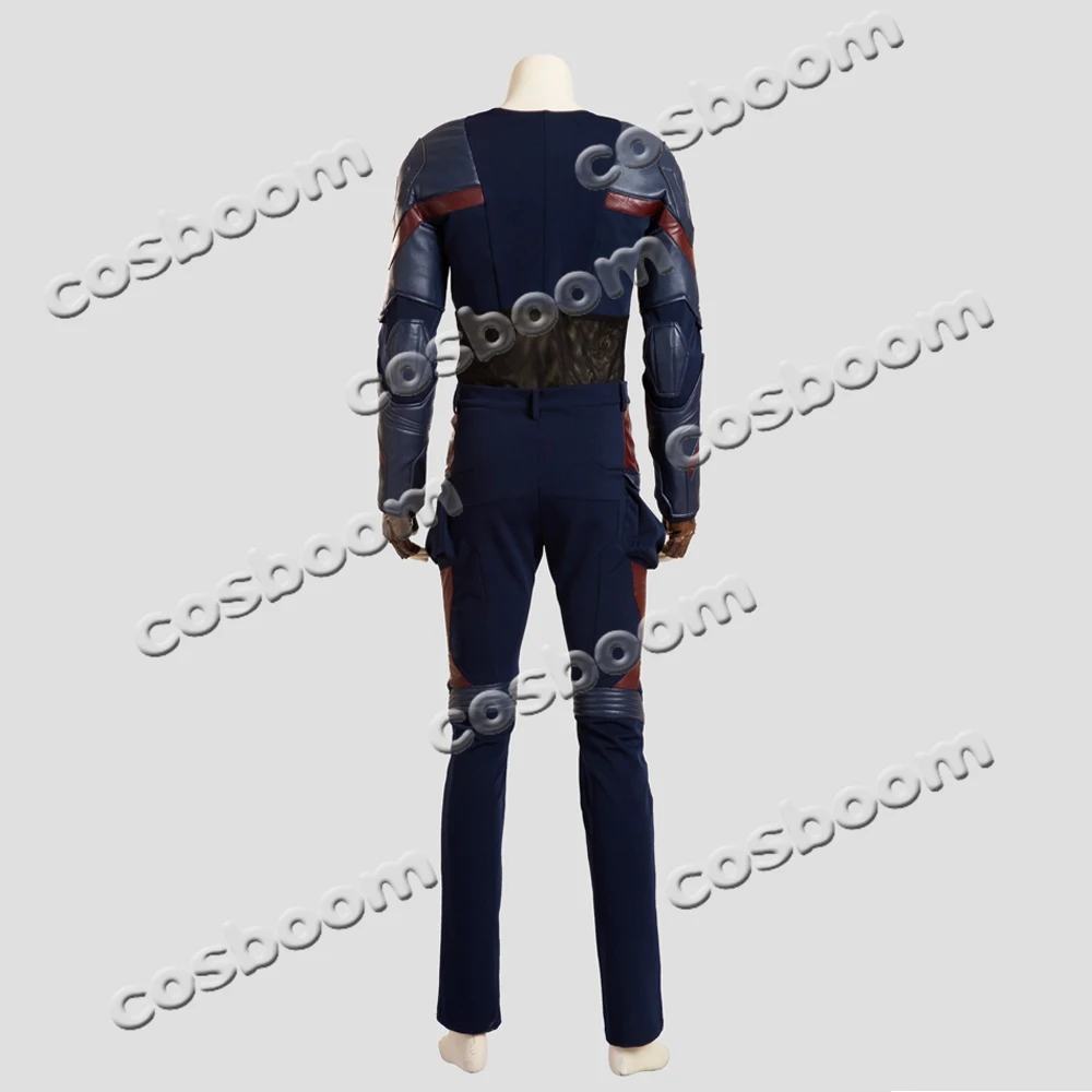 COSBOOM костюм Капитана Америки фильм Капитан Америка 3 Civil War Steve Rogers супергерой Хэллоуин Косплей Костюм