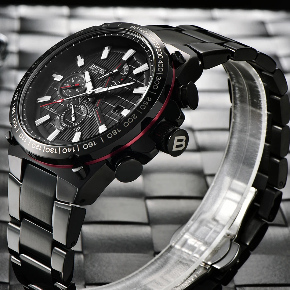 

BOYZHE Business Mechanical Watch Men Stainless Steel Clock Male Mechanism Automatic Watches Relogiios Masculino Dropshipping