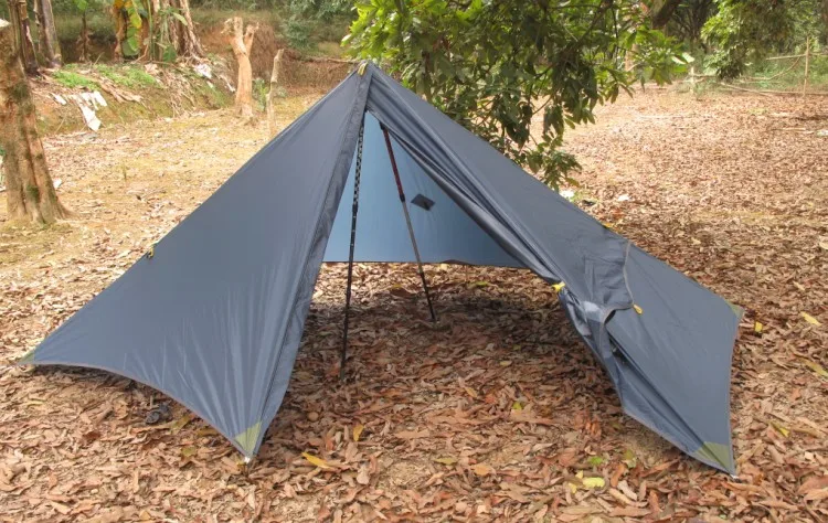 single outer tent Axeman Сверхлегкий Двойной слой три сезона 1-2 человек палатки водонепроницаемый Укрытие охота и рыбалка кемпинг открытый Bivvy Barraca - Цвет: single outer tent