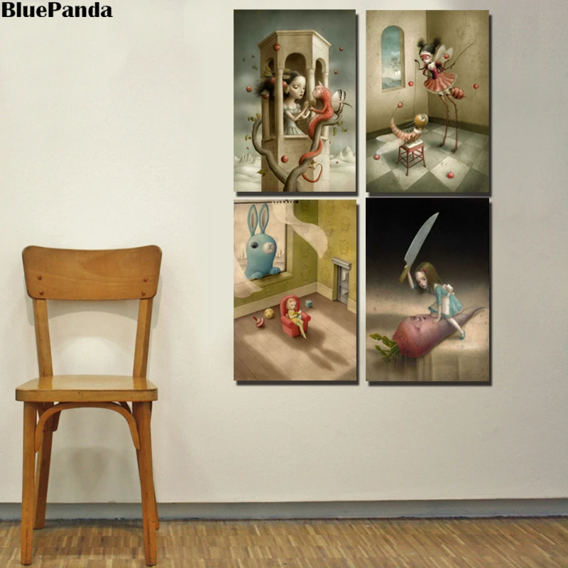 Caricaturas Mark Ryden Surrealismo поп холст печать картина модульные картины для гостиной