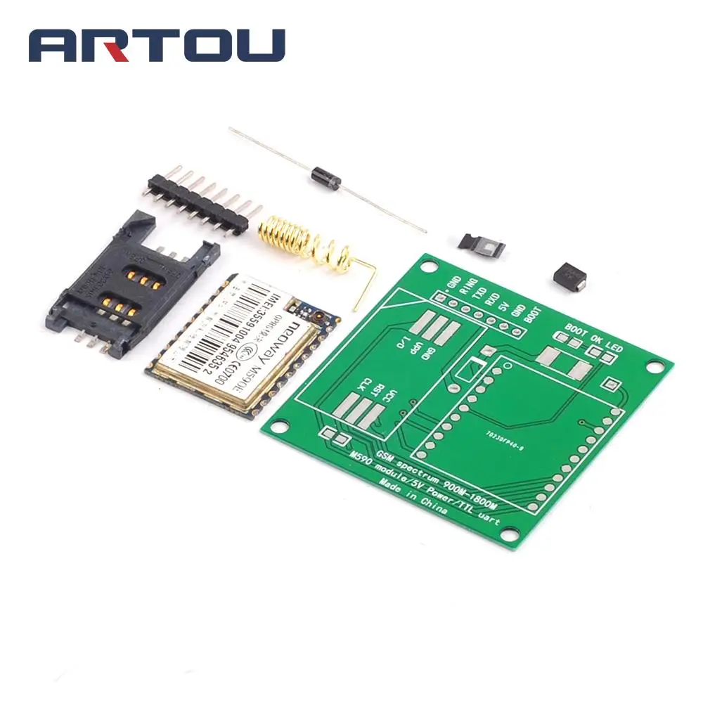 M590E GSM GPRS плата модуля частоты SMS сообщения Diy наборы M590 стандартный набор