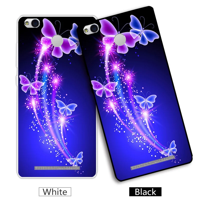 Чехол для Xiaomi Redmi 3 Pro/Redmi S/3 S Pro прозрачный мягкий силиконовый черный