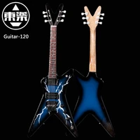 wooden handcrafted miniature guitar model guitar 120 guitar display with case and stand not actual guitar for display only