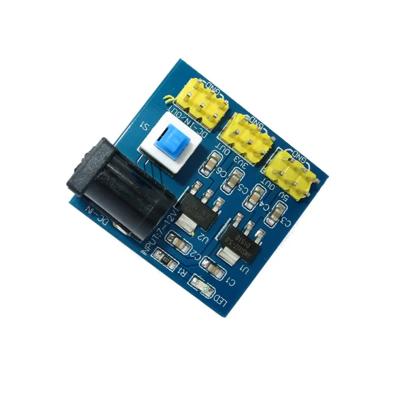 Тонкий электронный DC 12В до 3 в 5В понижающий модуль питания для Arduino|Интегральные