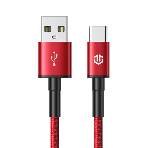 Красный Tiegem 3A нейлоновый usb type-C кабель для samsung Galaxy S9 S8 кабель передачи данных для быстрой зарядки для huawei mate 20 Pro Xiaomi Mi 8 usb type-C - Цвет: Красный