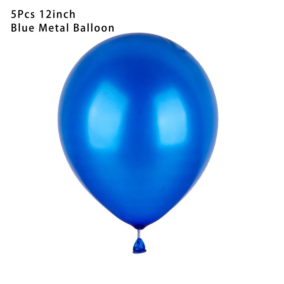 10pcs metal blue Космический набор космонавты и ракеты фольгированные шары Вселенная Галактика тематические шары День рождения Детские игрушки для душа - Цвет: 10pcs metal blue