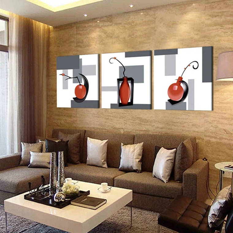 Комплект из 3 предметов Краски ing Бесплатная доставка изображение на холсте