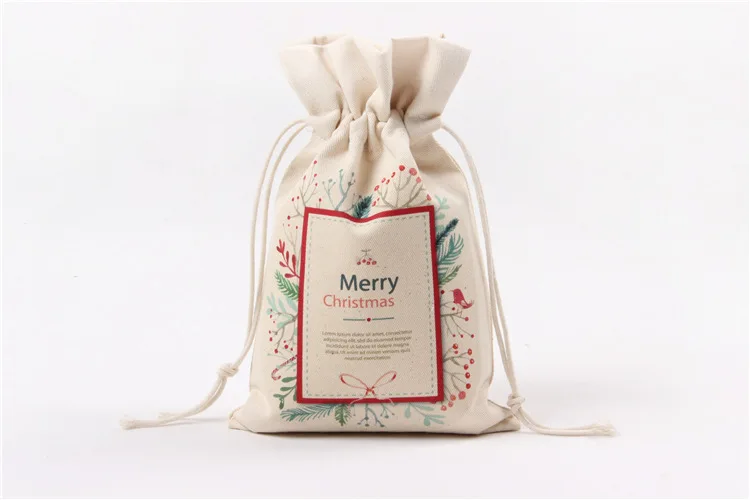 10 шт. Творческий Рождественский подарок сумки и Коробки 16X23,5 см мешки Drawstring Candy/шоколад/Рождество/ ювелирных изделий Подарочная упаковка Сумки - Цвет: 4
