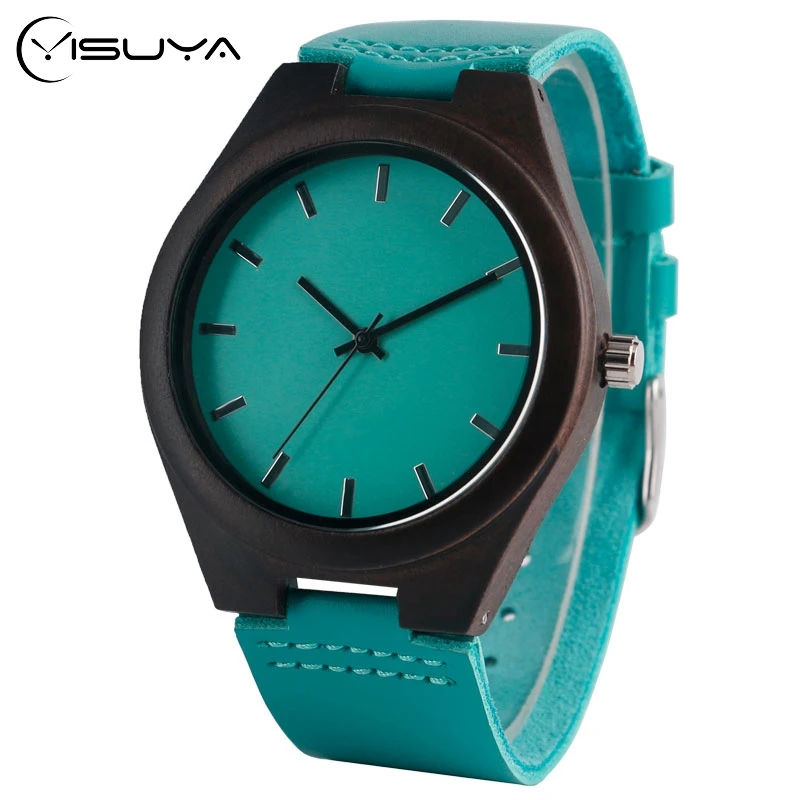 Деревянные бамбуковые наручные часы Современные Кварцевые женские повседневные