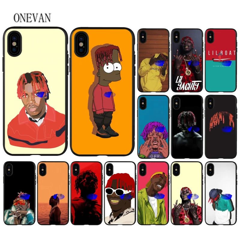 Мягкий черный Чехол Lil Yachty для iPhone 7 8 6 6S Plus X XS MAX 5 5S SE XR | Мобильные телефоны и
