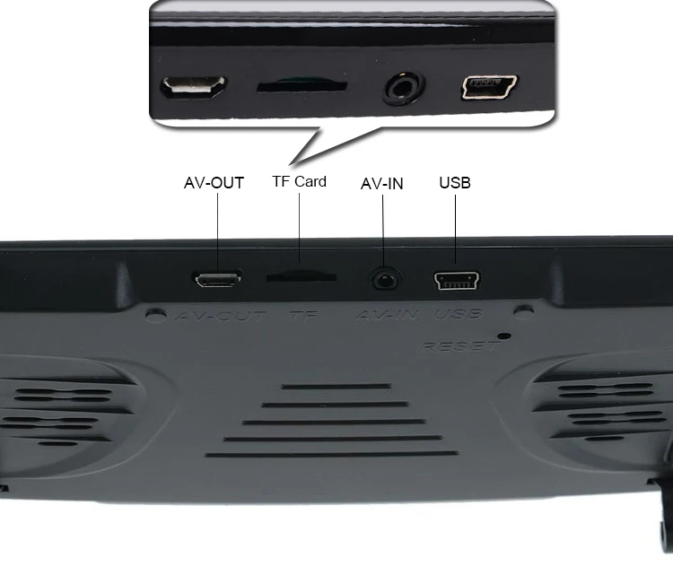 E-ACE Зеркало для автомобиля Dvr 1080P FHD видеорегистратор 4,3 дюймов зеркало заднего вида двойной объектив видео регистратор с камерой заднего вида Dvrs