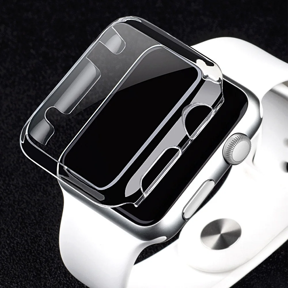 Прозрачная защитная пленка Besegad чехол бампер для Apple Watch iWatch Series 2 3 38 мм 42