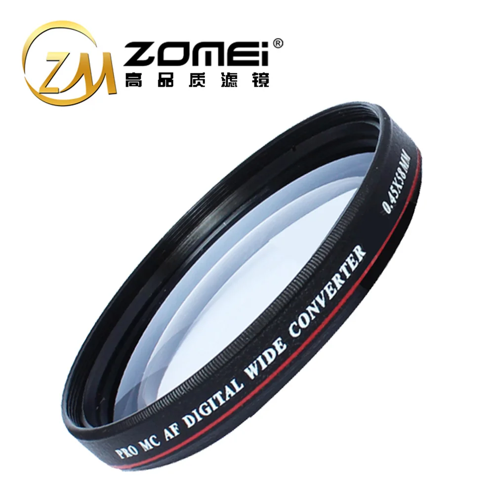 Zomei 40 5 49 52 55 58 62 67 72 77 мм 0.45x Широкоугольный объектив для Cannon D5000 D5100 D3100 D7000 D3200 D80 D90