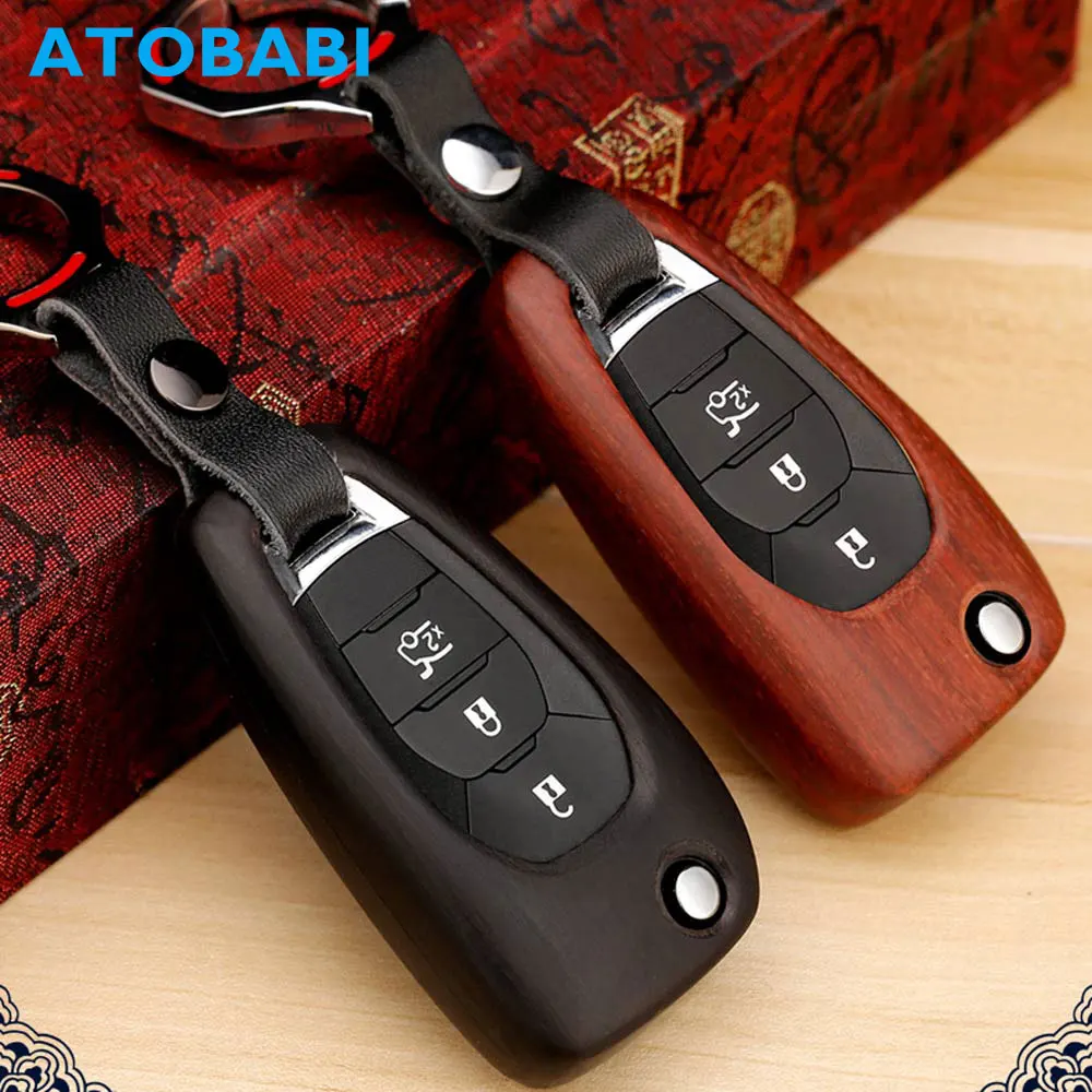ATOBABI дерево Материал ключа автомобиля чехол для Chevrolet Cruze Aveo Buick VAUXHALL Opel Insignia Astra J