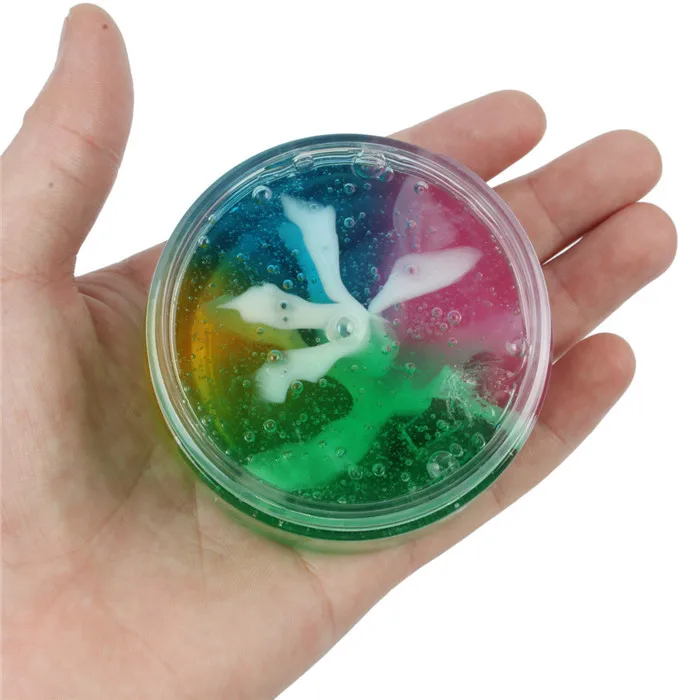 Multicolor CHAMSGEND красивый цвет смешивания облако слизь мягкое шпатлевка ароматизированный стресс Детский пластилин игрушка 4,23 - Цвет: Multicolor