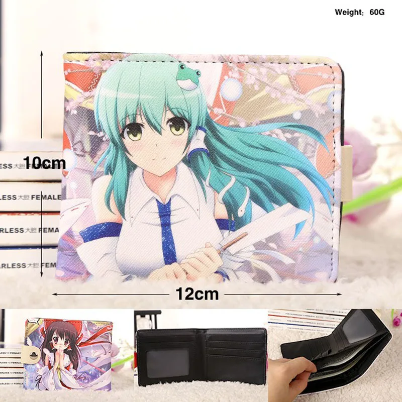 TouHou Project 3 Наруто Аниме Акацуки Учиха Итачи Синтетическая кожа короткий кошелек цельный держатель для карт кошелек для крутого дизайна косплей подарок - Цвет: TouHou Project 3