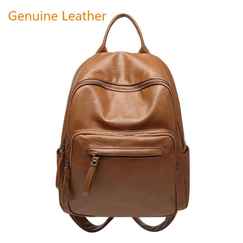 Women Backpack for School Style Leather Bag For College Simple Design Women Casual Daypacks mochila Female Famous Brands