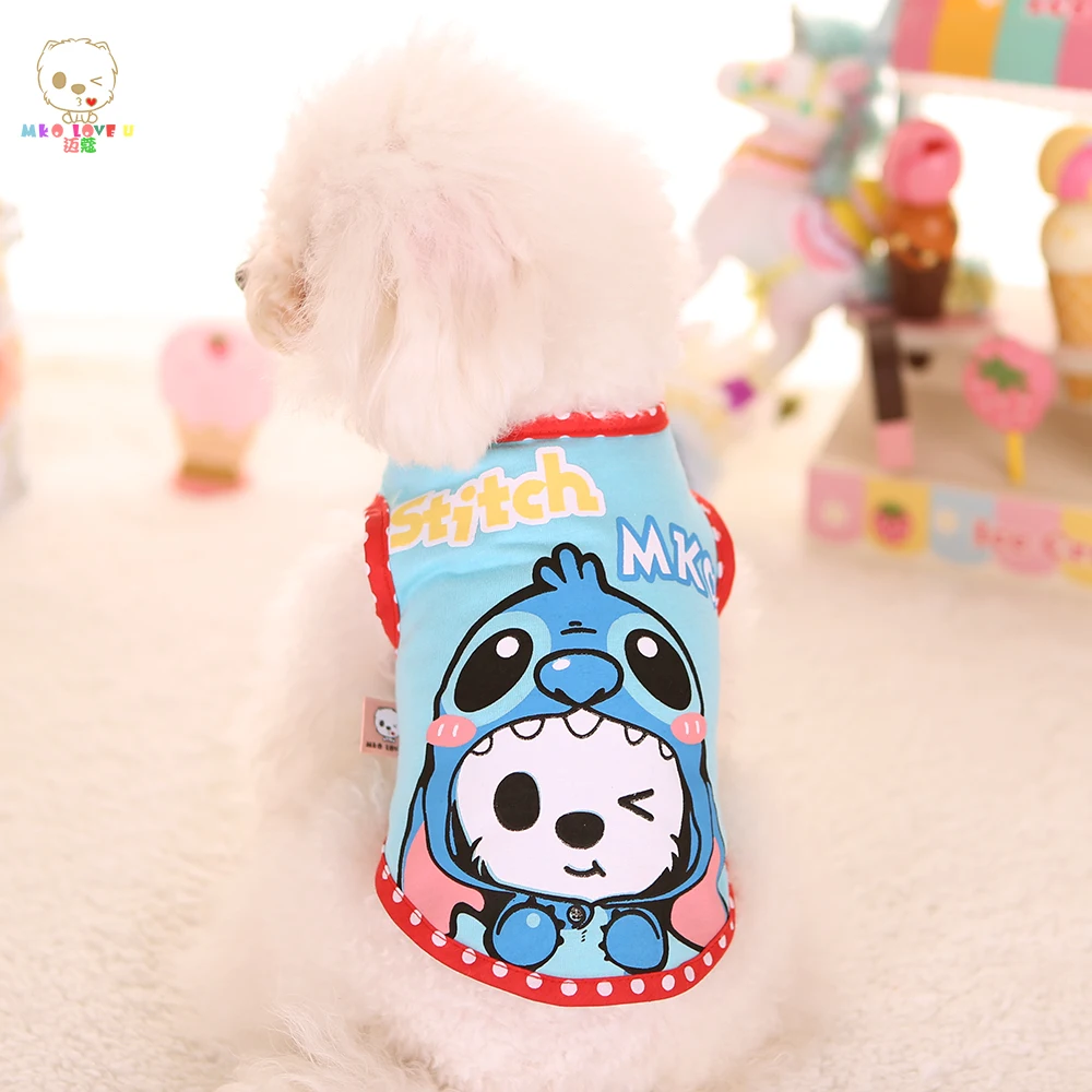 Новая одежда для маленькой собаки футболка из 100% хлопка жилет с рисунком кота