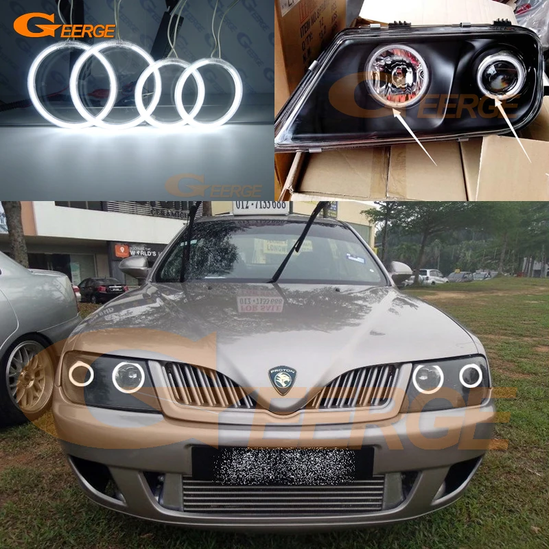 Для Proton Waja 2000-2011 отличные глаза ангела Ультра яркое освещение CCFL ангельские глазки комплект Halo Кольцо