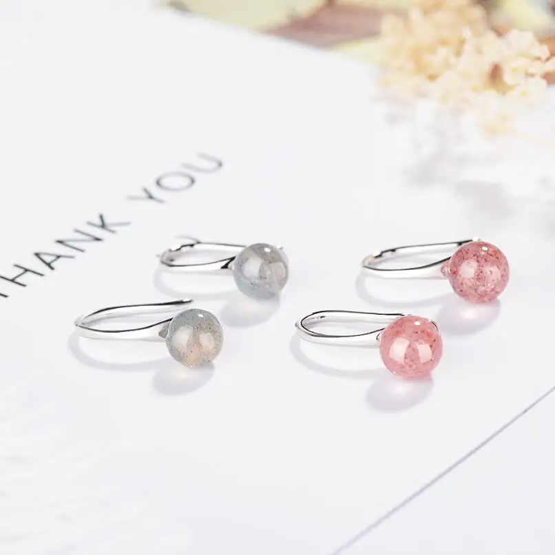 Новинка клубника кристалл лунный камень фотоэлемент для женщин трендовые