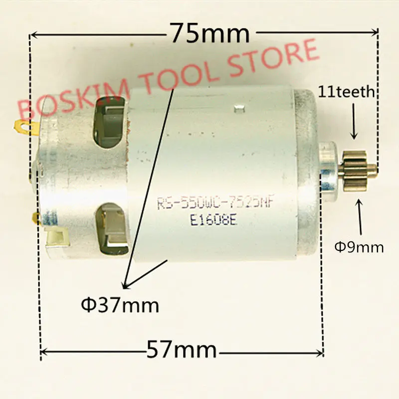 Двигатель для электродрели 11 зубьев 10 8 В 12 замена BOSCH MAKITA Black & Decker Dexter HITACHI|for bosch|10.8v