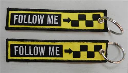 Брелок с надписью Follow Me|fabric key ring|key ringring ring |