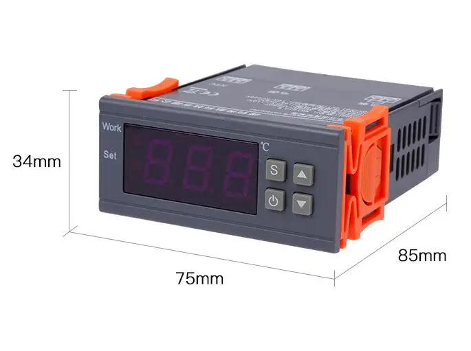 Интеллектуальный электронный регулятор температуры MH1210W с цифровым дисплеем