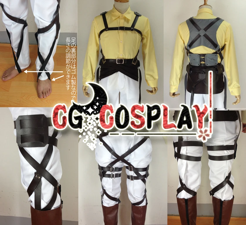 CGCOS Косплей Костюм атака на Титанов Shingeki no Kyojin хандзи Зои Урожай в Розничная/