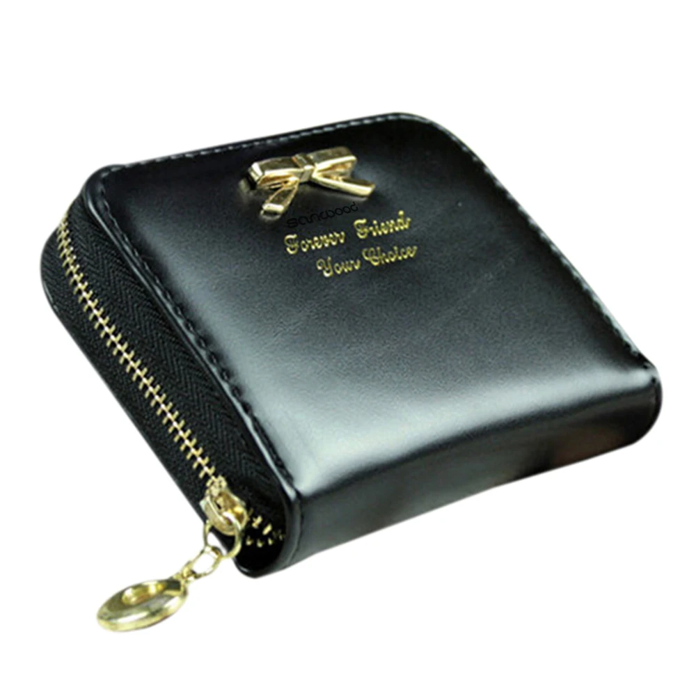 горячая мода женские мини искусственной кожи леди портмона карт держателей