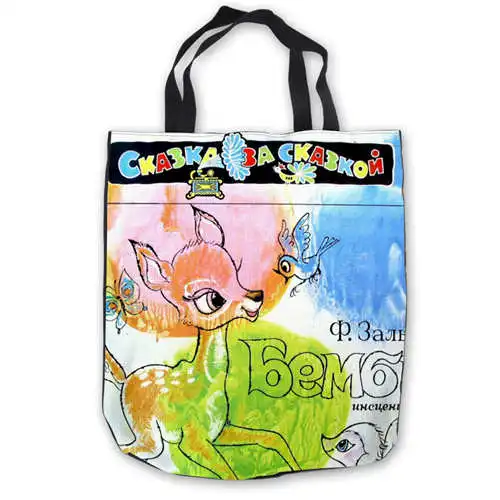 Ручная Сумка тоут artoon Bambi Rabbit (1) Повседневная Складная пляжная сумка 180911 03 52|Сумки
