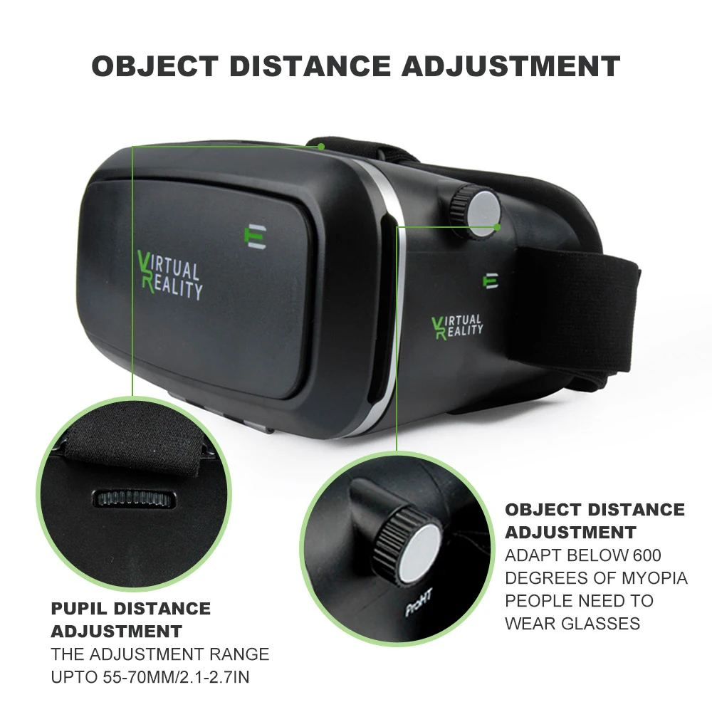 Лидер продаж! Новинка 2017 года et бренд VR Google cardboard коробка с наушников виртуальной