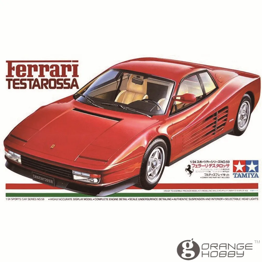 Набор для сборки моделей автомобилей OHS Tamiya 24059 1/24 Testarossa|model building kits|building kitmodel |