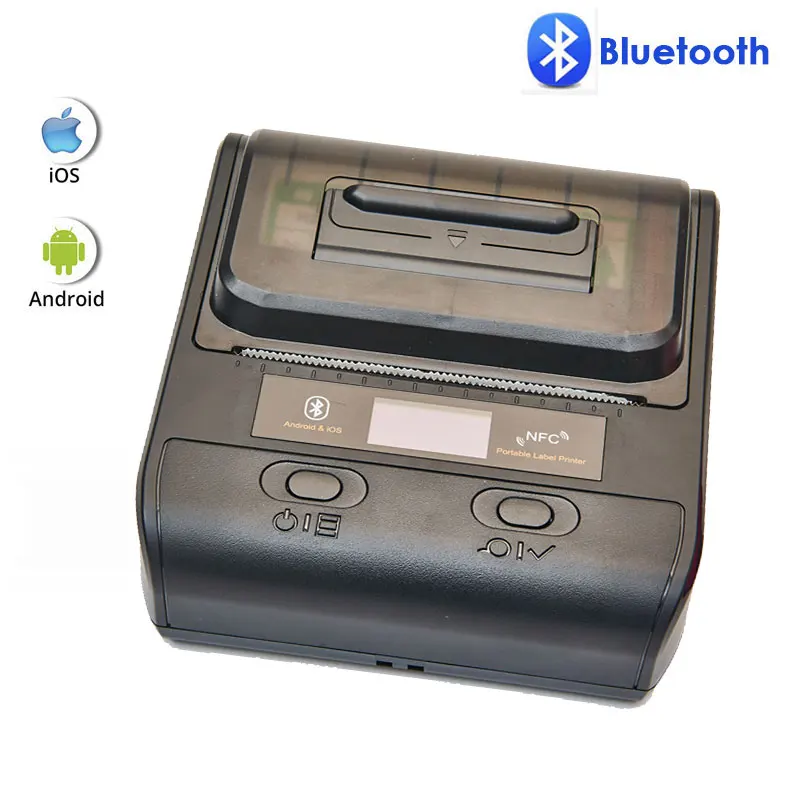 NETUM 58 мм производитель этикеток портативный 80 мм Bluetooth термопринтер этикеток с перезаряжаемой батареей совместимый Android iOS