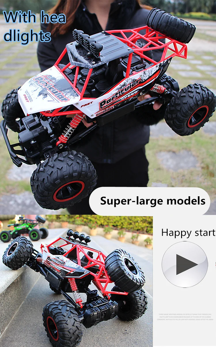 1/12 Радиоуправляемая машина 4WD холм альпинист 4X4 Двойной Мотор привод Bigfoot автомобили зарядка пульт дистанционного управления Внедорожник OYS модель игрушка для мальчиков