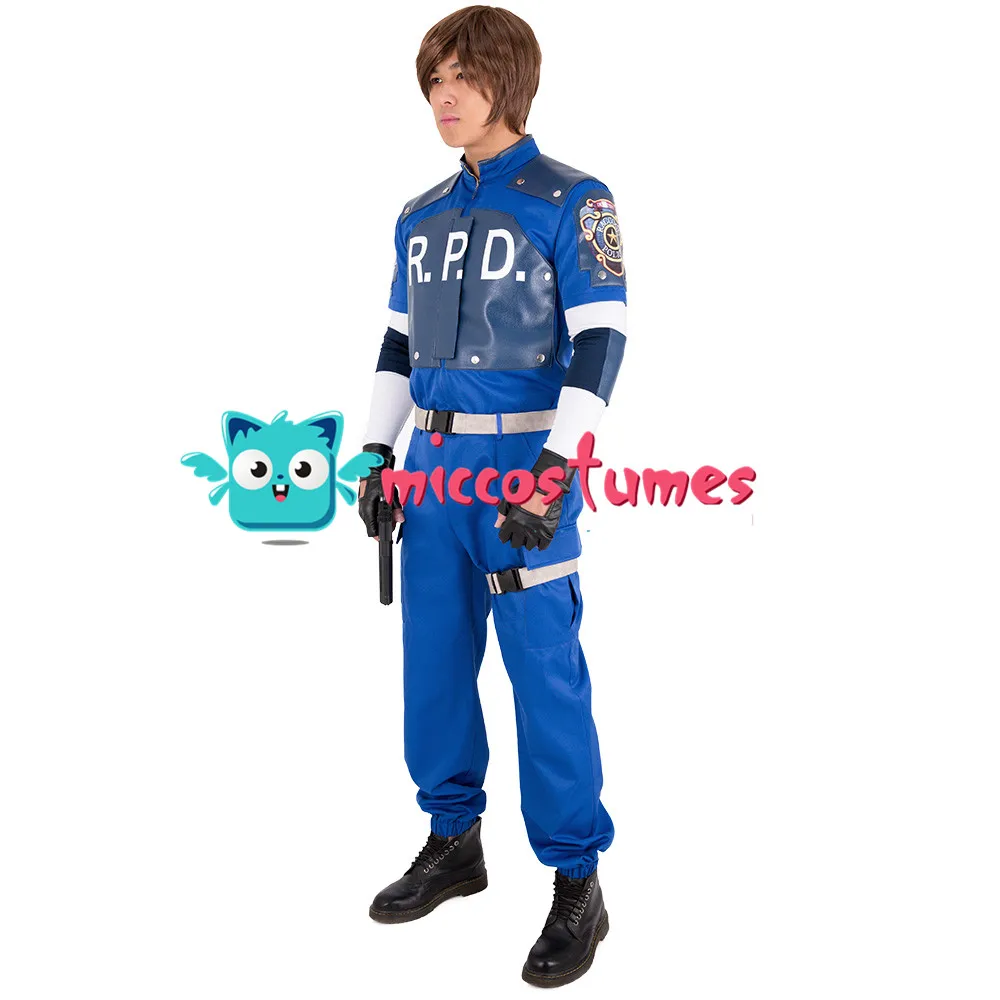 Leon S. Комплект униформы для косплея Kennedy R.P.D мужской костюм на хэллоуин|Игровые