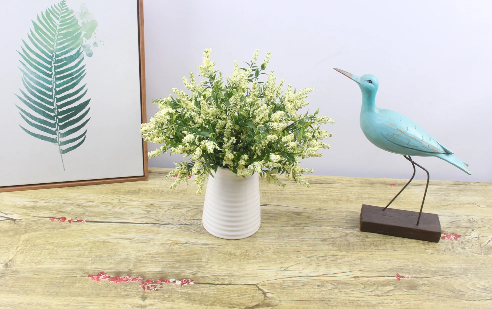 Цветы 1 букет пены цветок fleurs artificielles лаванды искусственный цветок букет для дома Свадебные украшения поддельные цвет