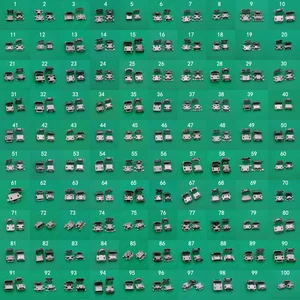 100 модель Mini Micro USB разъем для зарядки SMD DIP V8 порт для зарядки и передачи данных для Samsung Lenovo Huawei ZTE HTC и т. д.