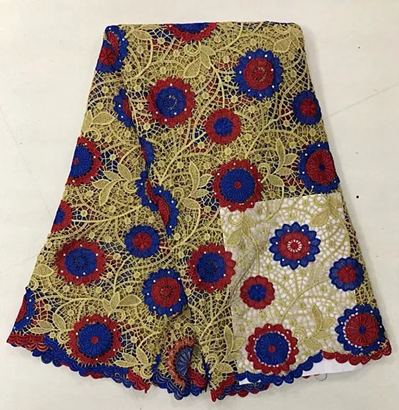 

New arrival High Quality water soluble lace fabrics Guipure Embroidered African Lace Fabric For a wedding JFMA304