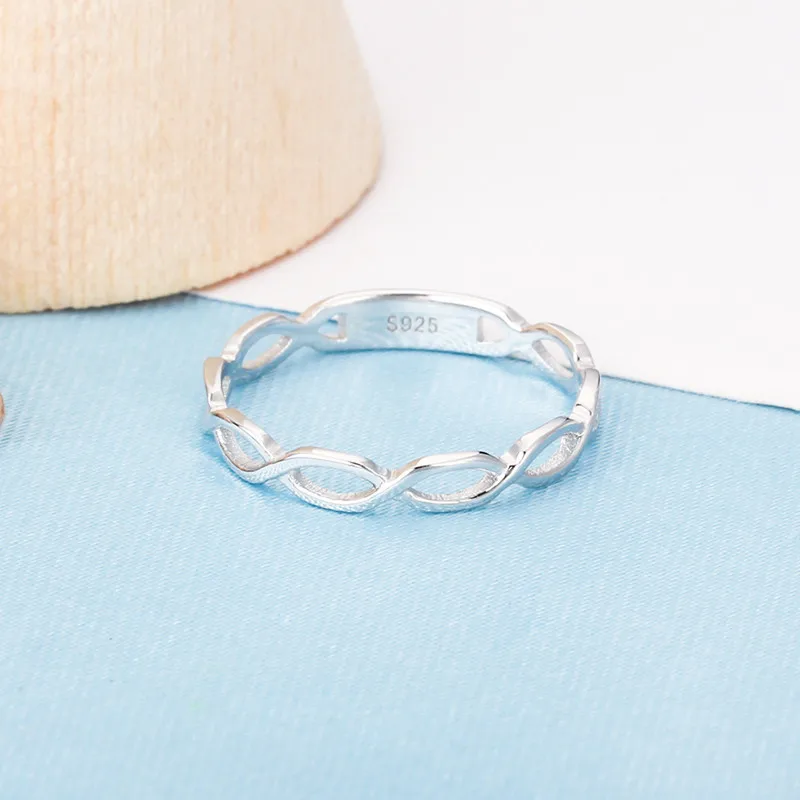 Женское серебряное кольцо с сердечками из 100% серебра 925 пробы оригинальные