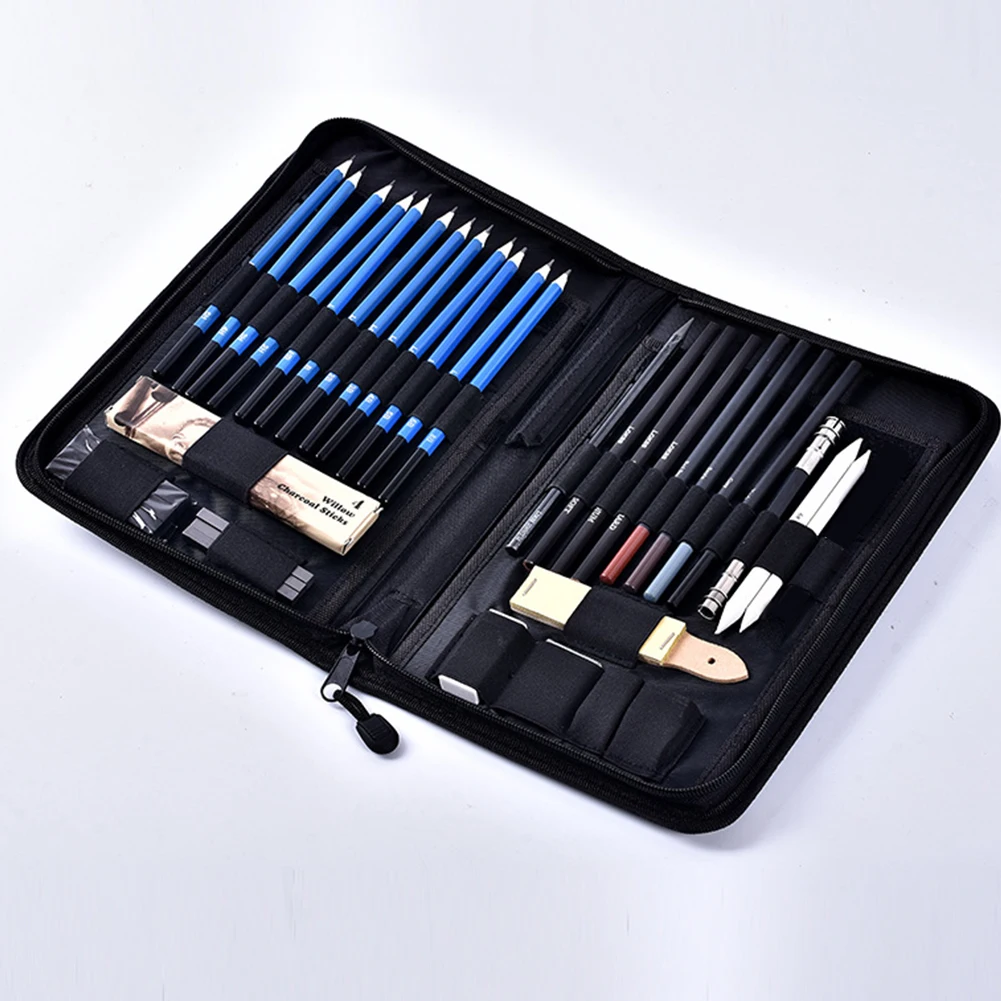 40 шт удобные нескользящие с застежкой-молнией сумка Канцелярские картины эскизы